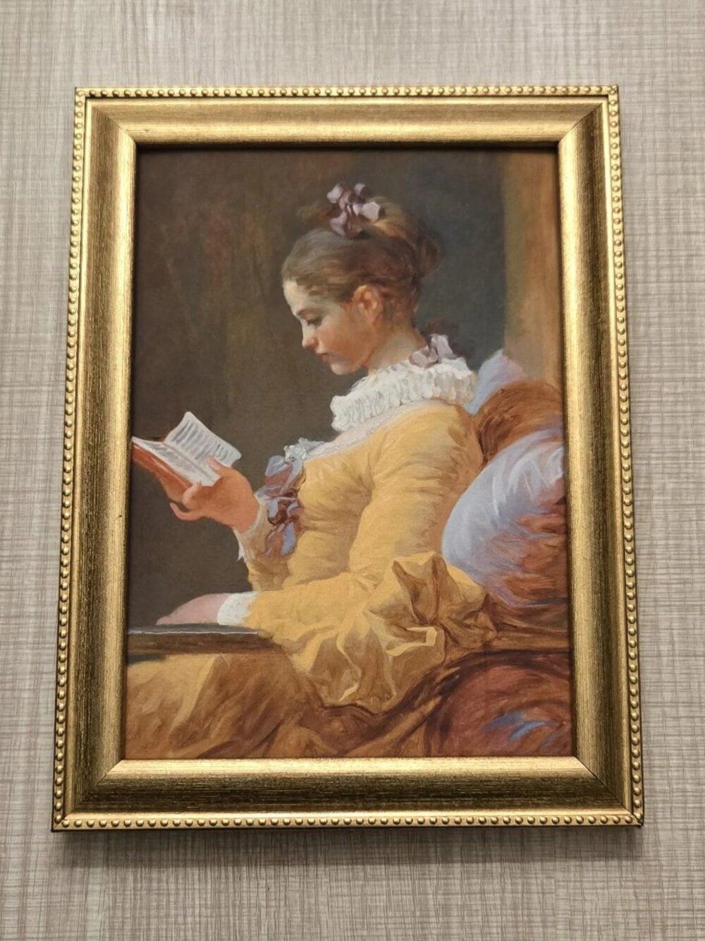 Jean Honoré Fragonard "Young Girl Reading" Art Reproduction Print